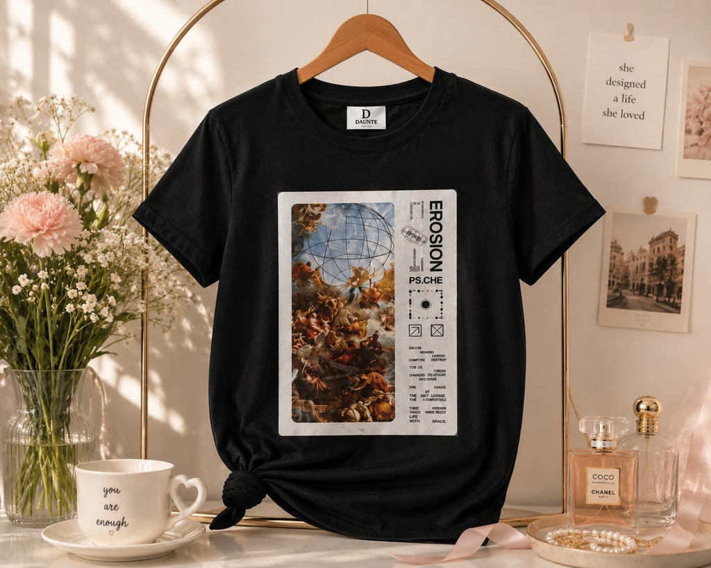 DAUNTE "Erosion" Graphic Oversized Tee
