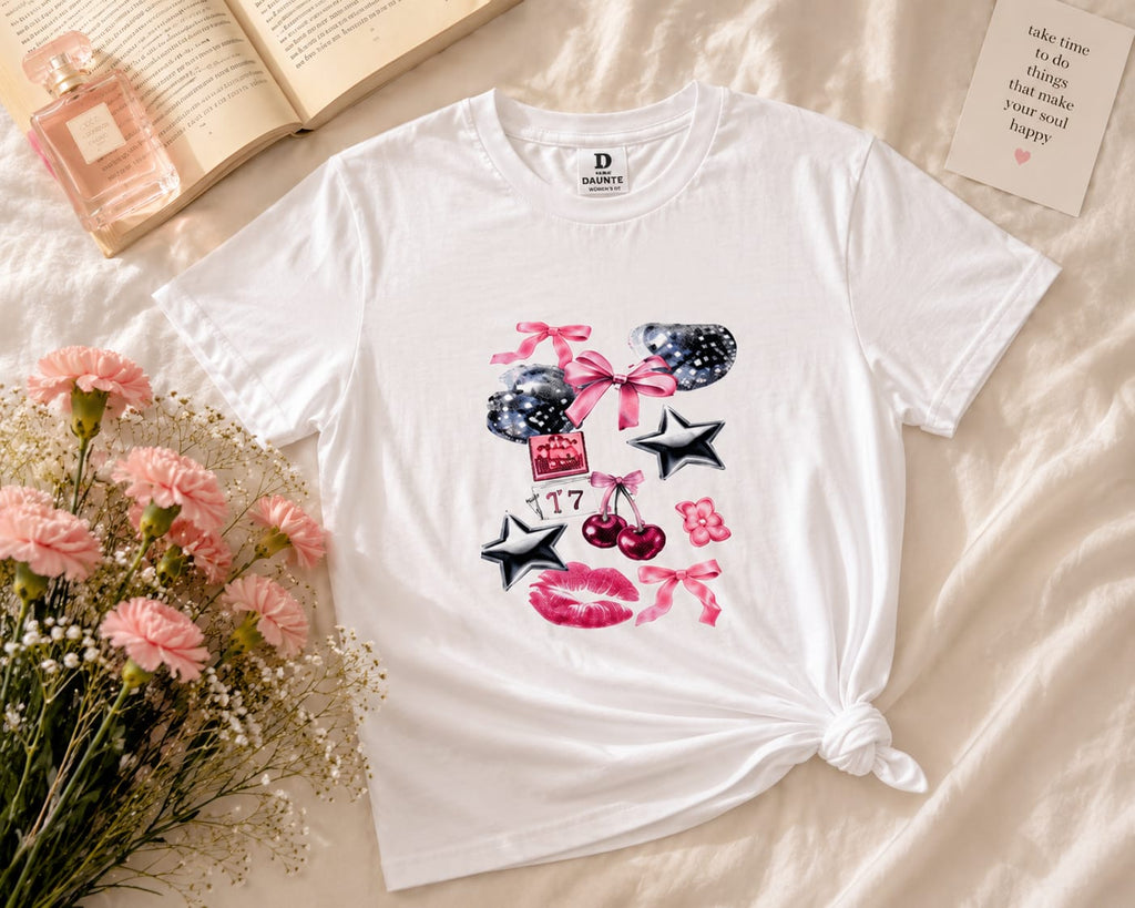 DAUNTE "777" Graphic Oversized Tee for Women