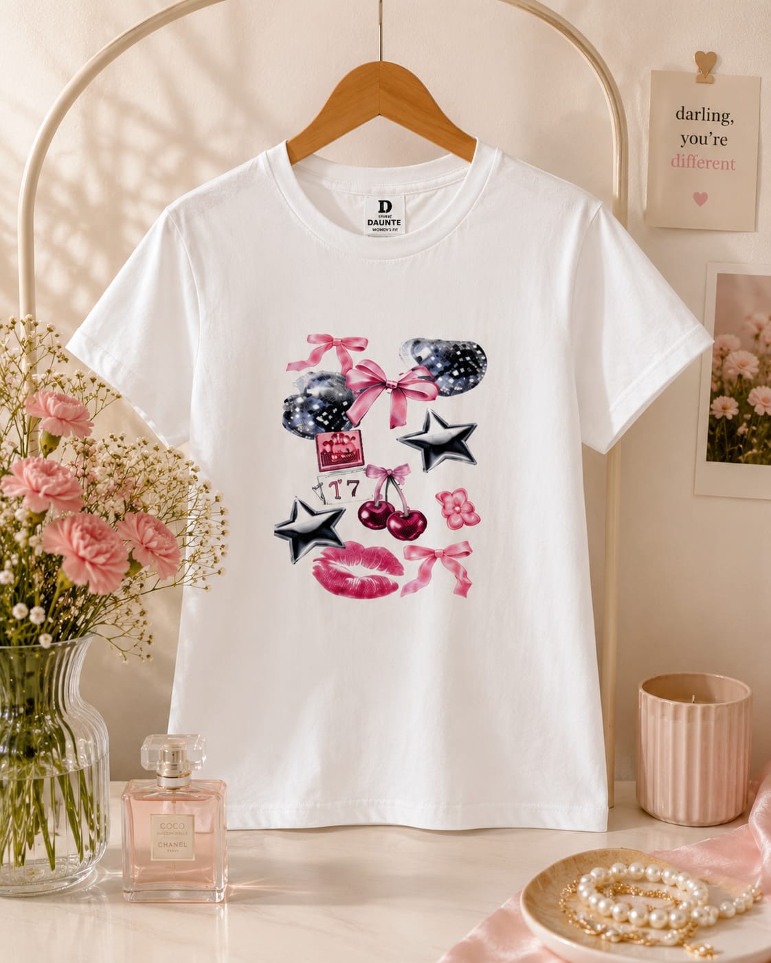 DAUNTE "777" Graphic Oversized Tee for Women